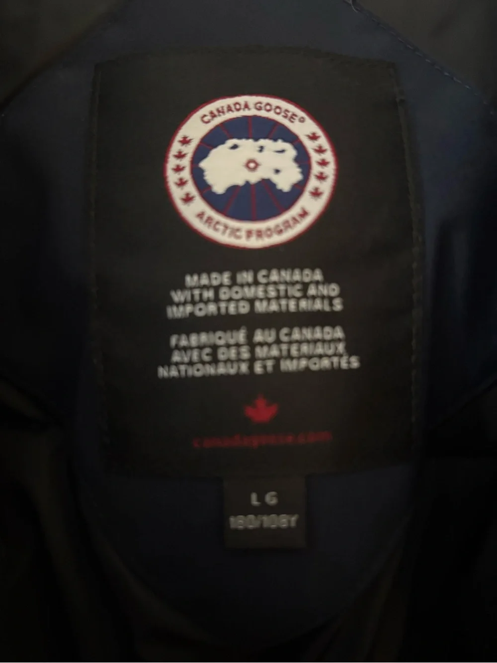 Canada Goose Navy Blue Expedition Parka with Signature Patch / Never worn